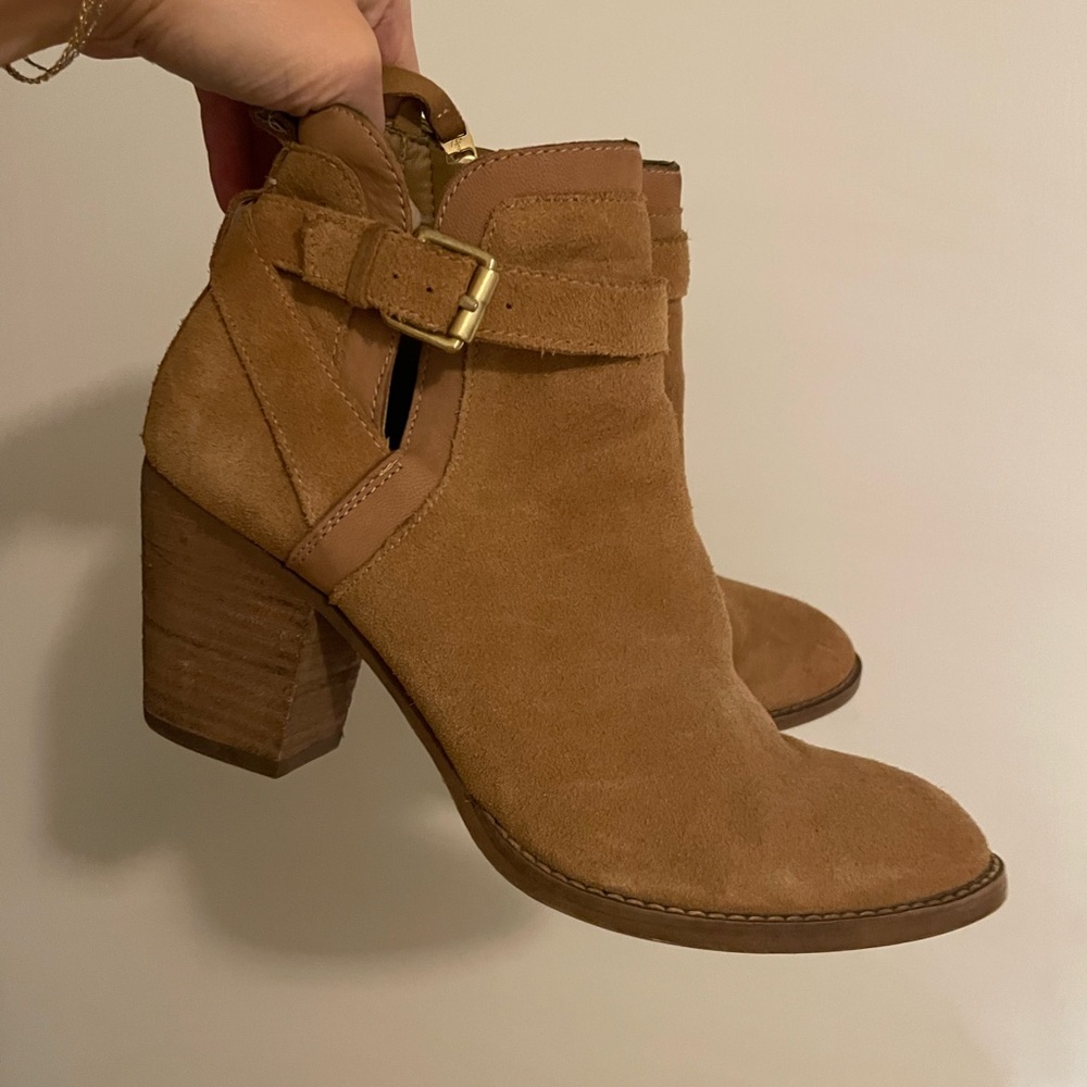 Sam Edelman Brown Suede Ankle Boots | size 8.5